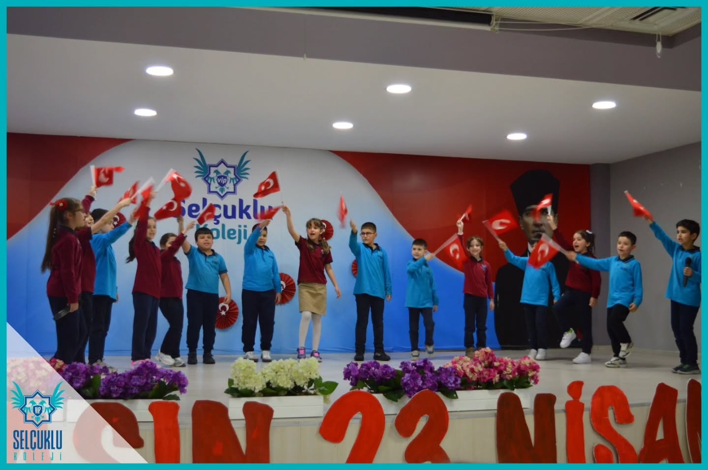 23 Nisan Ulusal Egemenlik ve &Ccedil;ocuk Bayramını İlkokul ve ortaokul &ouml;ğrencilerimizin hazırladıkları g&uuml;zel bir programla kutladık.