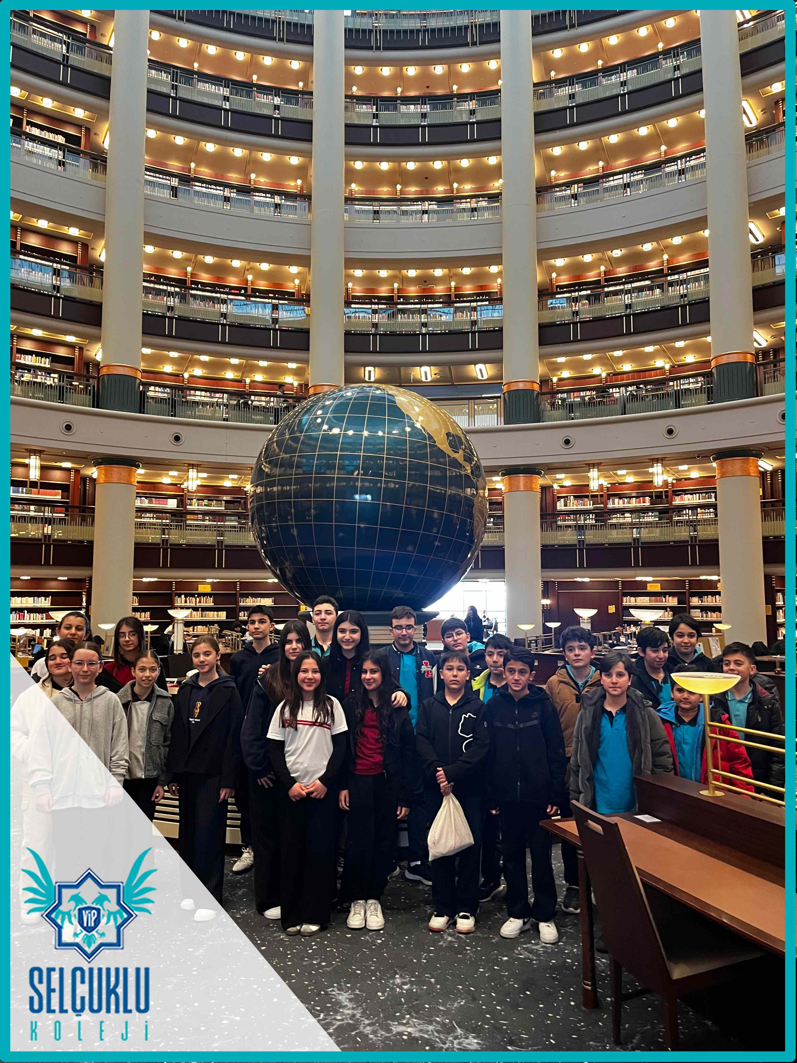 7. Sınıf &ouml;ğrencilerimizle 'Cumhurbaşkanlığı Millet K&uuml;t&uuml;phanesini' ziyaret ettik.